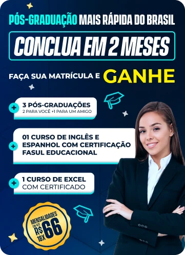 A Maior Campanha Educacional do Brasil - Faça 01 PÓS-GRADUAÇÃO E GANHE +2 Cursos de Pós Grátis + 7 Cursos de Extensão